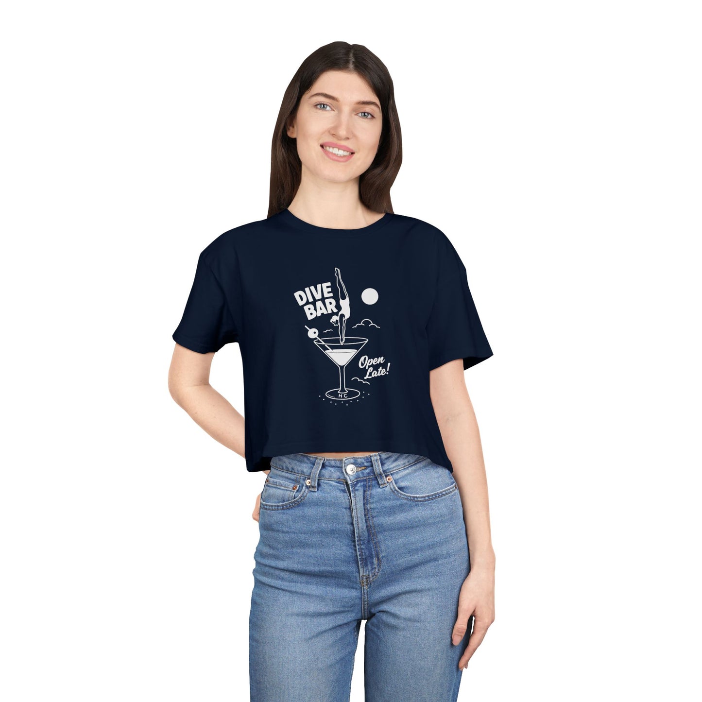 Dive Bar Crop Tee Invert