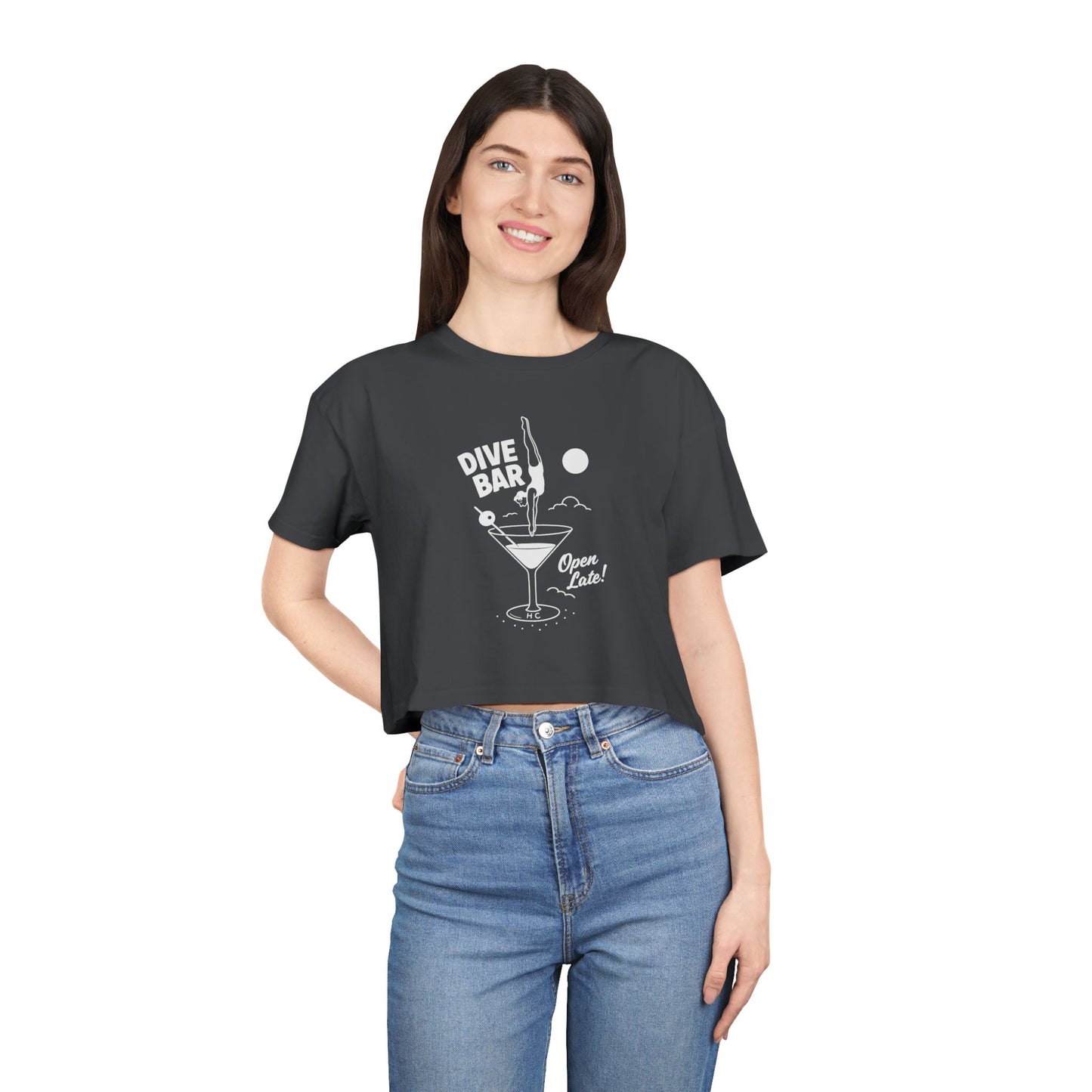Dive Bar Crop Tee Invert